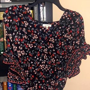 Max Studio Tie Waist Floral Dress Size Large